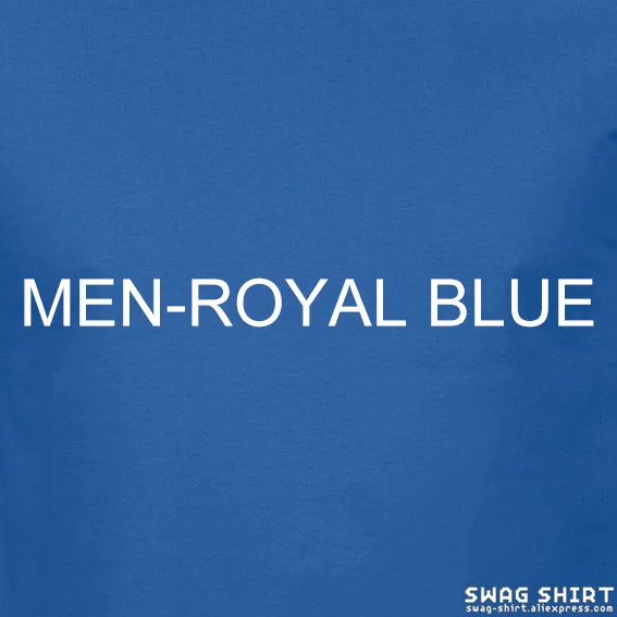 MEN-ROYAL BLUE NIRVANA футболка Мел контур Красный аутентичный - Цвет: MEN-ROYAL BLUE