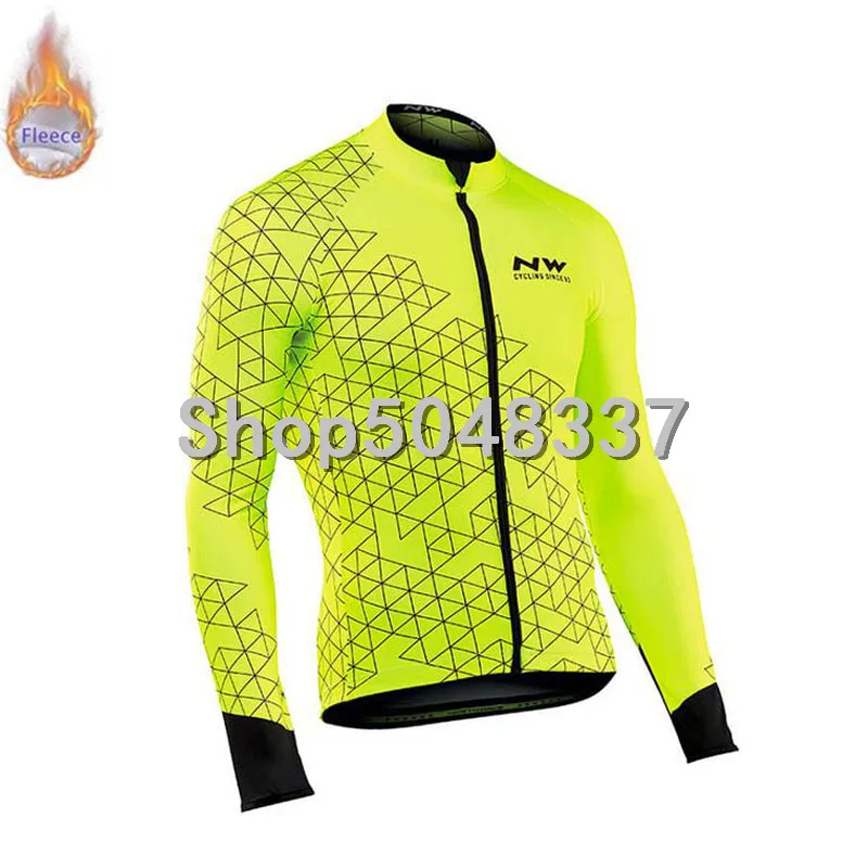 NW термо флис майки для велоспорта зима теплая Pro Mtb с длинным рукавом мужская велосипедная одежда для велоспорта Ropa Pantalon
