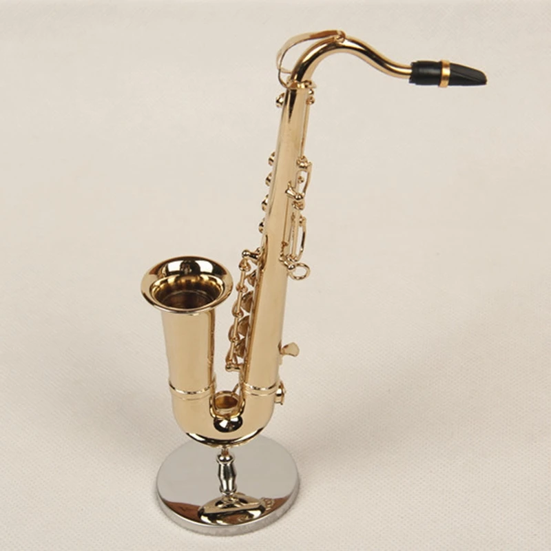 Топ-мини саксофон Ретро Ремесло миниатюрный классический инструмент DIY модель комплект