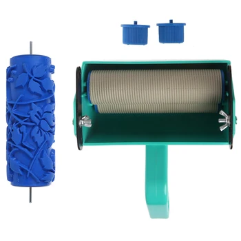 

5 Inch Monochrome Wall Decoration Paint Coating Machine Roller Brush Tool 3D Pattern Wallpaper Decoration Painting Tool Plus 5 I