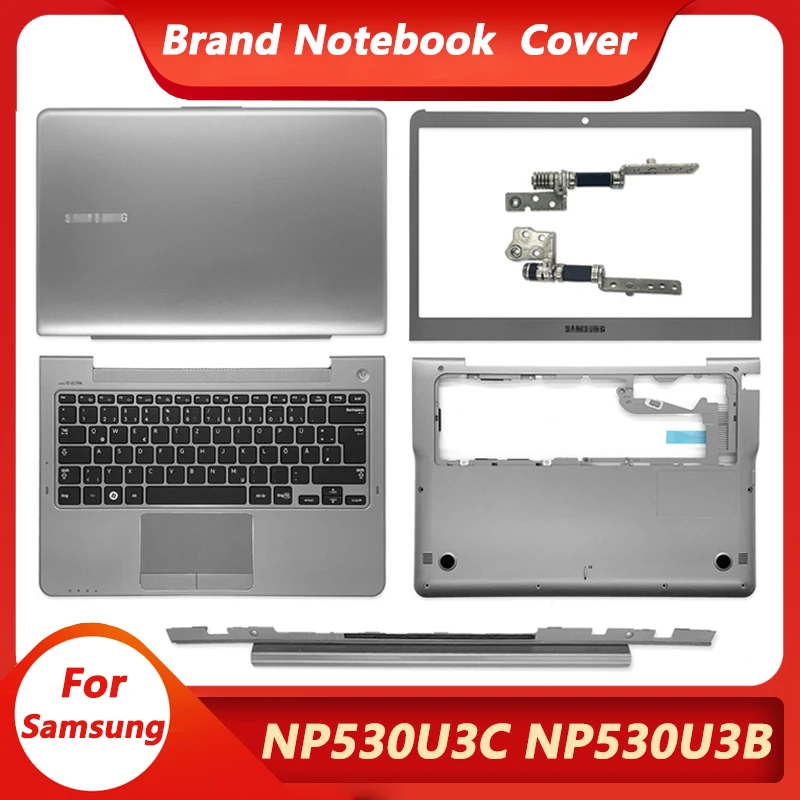 Cable Length: Silvery Color, Color: Bezel Housing Cables & Connectors New LCD Back Cover TOP CASE Front Bezel HOUSING CASE for Samsung NP530U3C NP530U3B NP535U3C NP532U3X NP532U3C NP535U3B