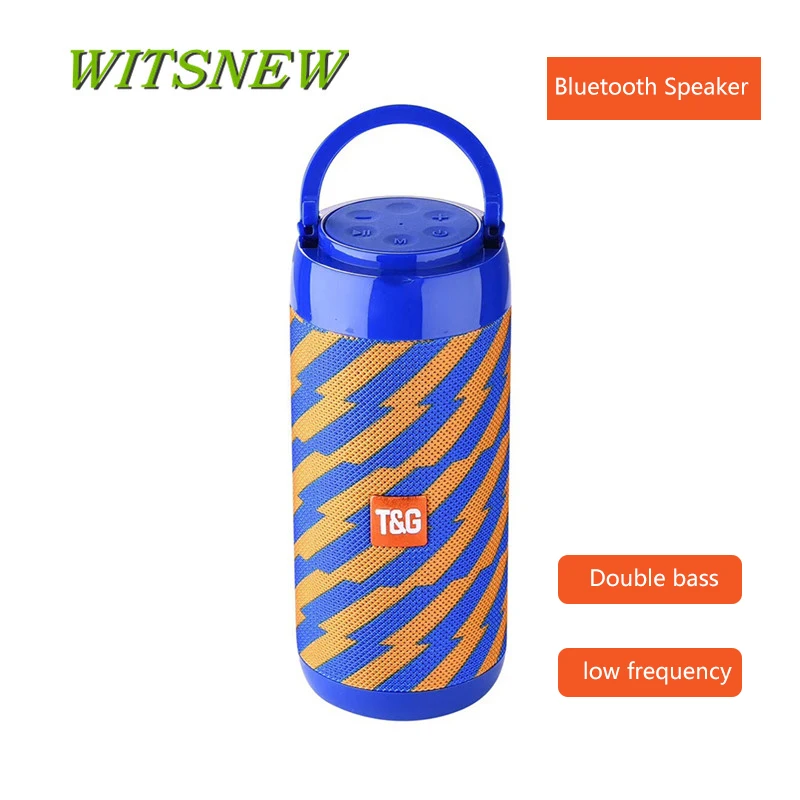 

TG113C Bluetooth Speaker Portable Outdoor Loudspeaker Wireless Column 3D 10W Stereo Music Surround Support FM TFCard Bass Box