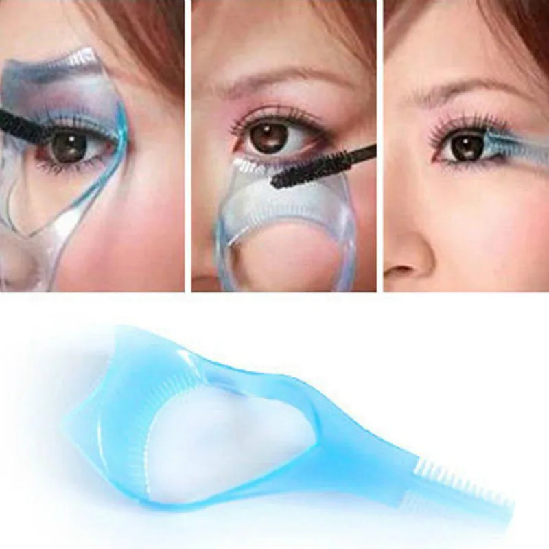 Eyelash Applicator Tool Practical Makeup Mascara Comb 3 In 1 Card 3D Beauty Cleaning Supplies | Красота и здоровье
