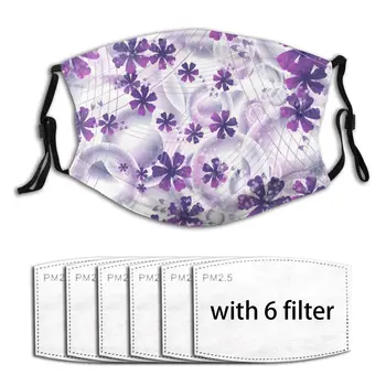 

Floral Design Outdoor Washable Anti Dust Print Face Masks Cute Masks Fabric Protective PM2.5 Masks Proof Haze