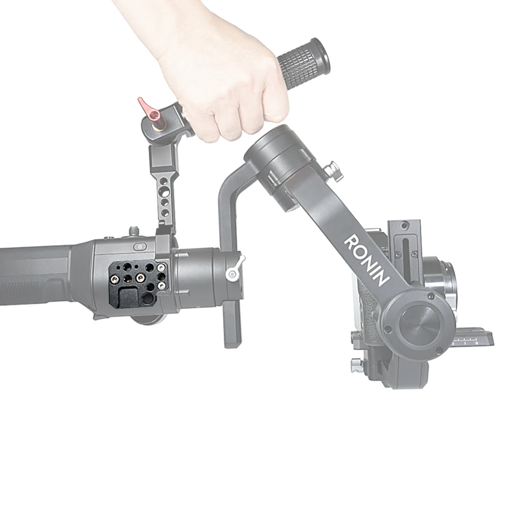 Mouting Plate для DJI Ronin SC/S, боковое Крепление w/1/4 ARRI с отверстием для установки холодного башмака, монитор микрофона, видео светильник, волшебное крепление на руку