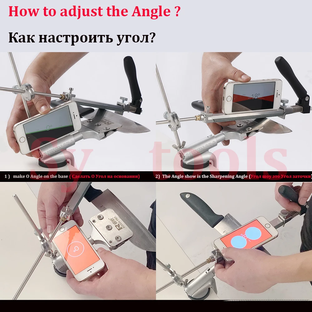 Knife sharpener system 360 degree flip Constant angle Grinding tools Grinder machine diamond whetst