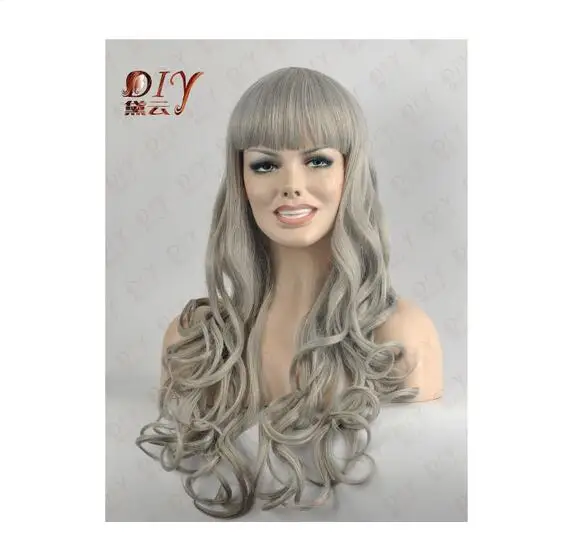 zhaoxia++078256Q8* +++Hot Europe Women Synthetic Curly Cosplay Party