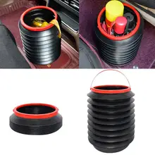 Portable Outdoor Fishing Car Trash Can Dustbin Telescopic Plastic Water Bucket Car Accessories Interior Professional Spare Parts