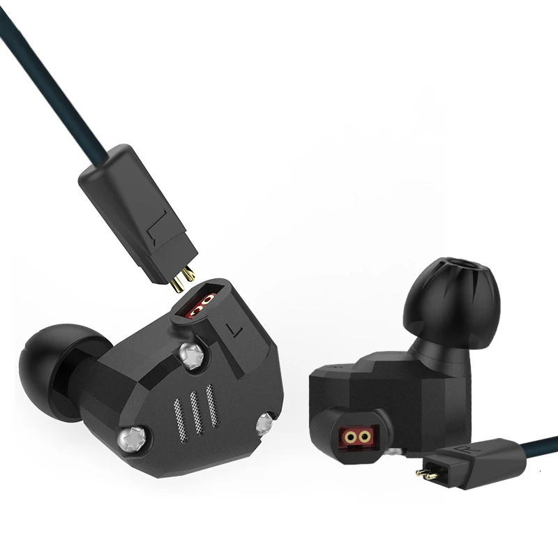 Новинка KZ ZS6 2DD+ 2BA гибридные наушники-вкладыши HIFI DJ Monito спортивные наушники для бега наушники-вкладыши Наушники KZ ZS6 ZS10 ZS5 AS10 ES4