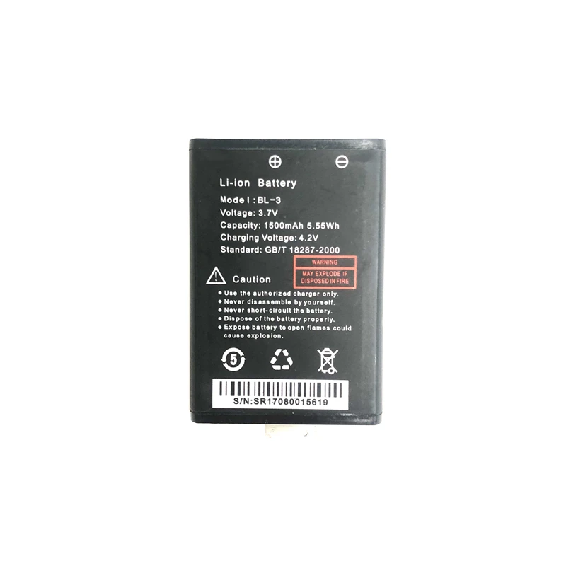 Baofeng Radio Walkie Talkie UV-3R Battery 1500mAh for BF-UV3R Two Way Radio Accessories UV 3R Radio Extra Battery Model BL-3 6