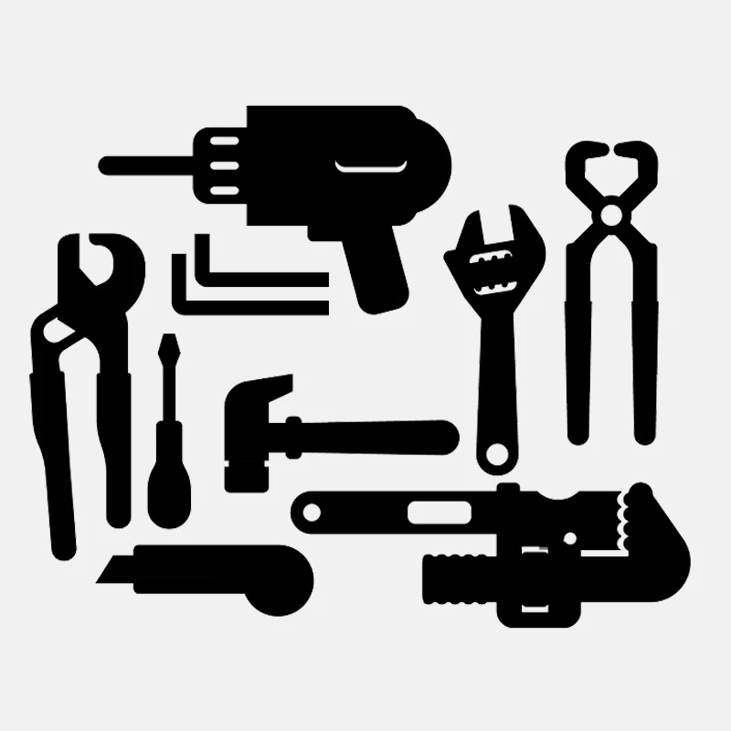 Электрический сверлильный ключ маленький нож молоток отвертка инструмент для