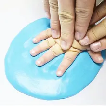 DIY игрушки лапы коврик для печати детские руки ноги отпечаток комплект отпечатков пальцев памяти забавные ручной работы 13*10*2 см 1 упаковка отпечаток руки