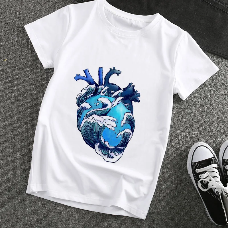 New Harajuku summer T shirt Women Van Gogh Art Oil Painting t shirt Fashion tshirt female aesthetics Tees Tops clothing