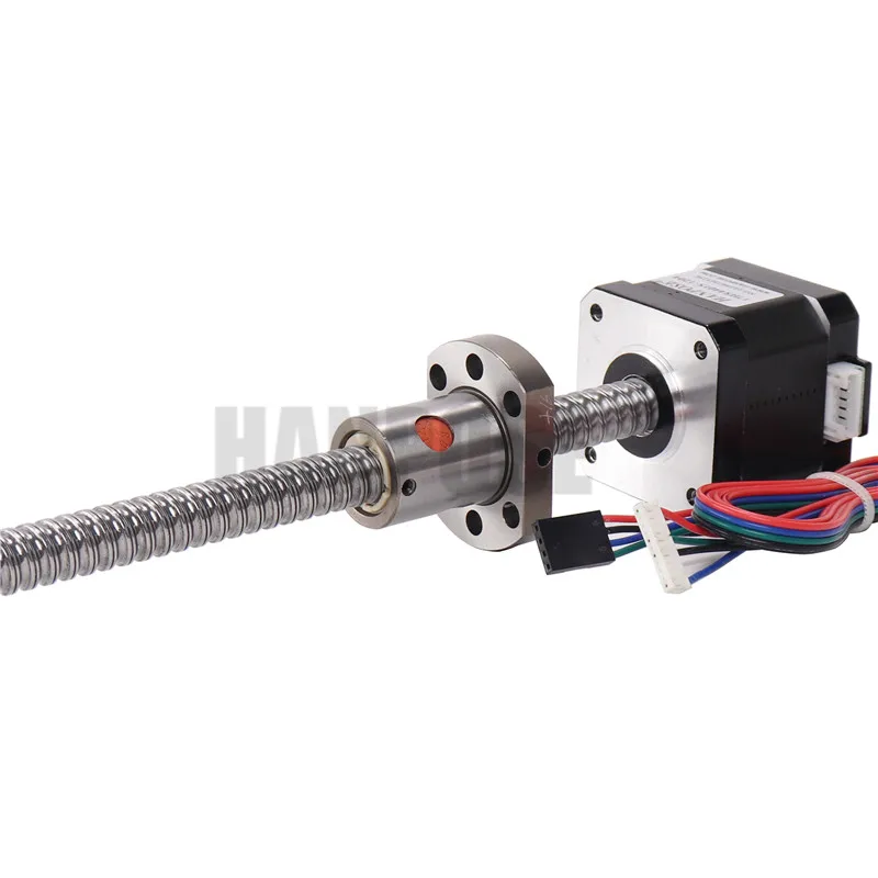 Nema17 Stepper Motor1.7A 4-lead 100 200mm Nema 17 motor 42BYGH 17HS4401sfu1204 ballscrew for 3D printer CNC