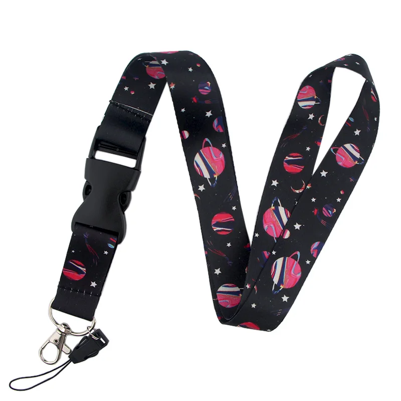 PC242 планета, звезда Lanyards держатель удостоверения личности Брелок ID карта Пропуск Тренажерный зал Мобильная лента-держатель для бейджей держатель ключа