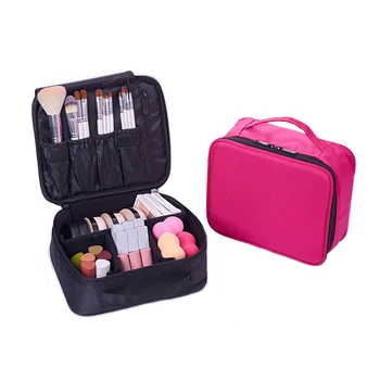 

Professional Vanity Cosmetic Bag Women Men Make Up Cases Big Capacity Toiletry Pouch Travel Suitcases Organizer Accessory Items