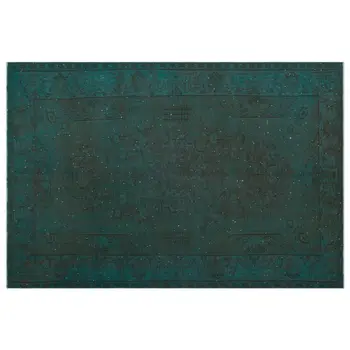

Handmade Turquoise Vintage Overdyed Turkish Area Rug 186x275 Cm-6'1''X9'0''