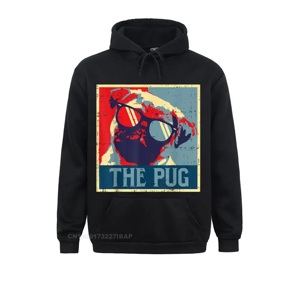 

The Pug Obama Poster Vintage Animal Pet Dog Lover Owner Hoodie Hoodies Long Sleeve Crazy Clothes Retro Summer Sweatshirts