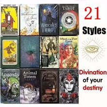2020 Creative Tarot Cards Collection Cards Art Craft Oracle Cards Family Holiday Party Playing Tarot Game Decor Cards Set Gift tanie tanio Best gift for women Divination read fate