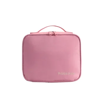 

Cosmetic Case Outdoor Square Shape Business Lazy Travel Drawstring Brush Pouch PVC Makeup Bag Toiletry Organizer Dustproof
