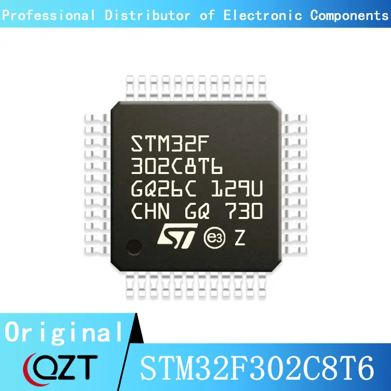 10pcs/lot STM32F302 STM32F302C8 STM32F302C8T6 LQFP48 Microcontroller chip New spot new original 10pcs lot jieli chip ic ac6901a8 lqfp48 32bit risc jl bluetooth chipset tws bt integrated circuit v4 2 br edr ble