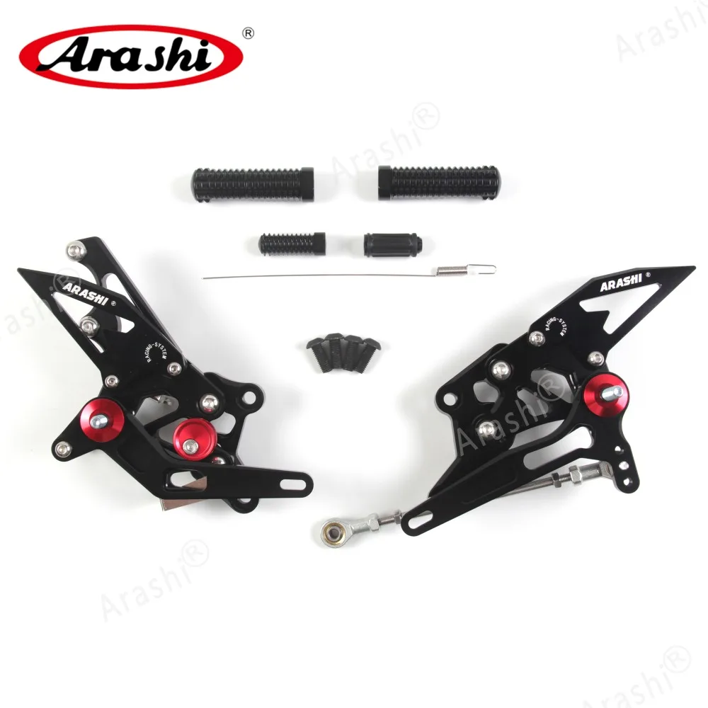 Arashi Rider CNC регулируемая подножка для YAMAHA R3 R25 YZF R3 R25- подножки задние наборы задние наборы из алюминия