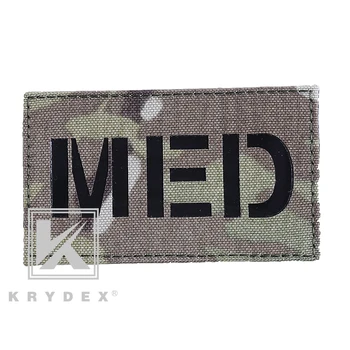

KRYDEX MED MID Letters Signal Skill Patch Tactical Badge Hook & Loop Emblem Military Fastener Paintball Airsoft Morale Patch