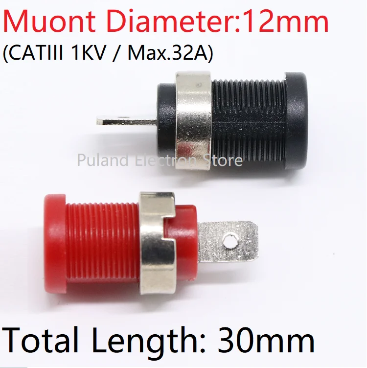 HQ 1-1000PCS 8 colors Binding Post 4mm Banana socket 4mm Safety Protection Plug 