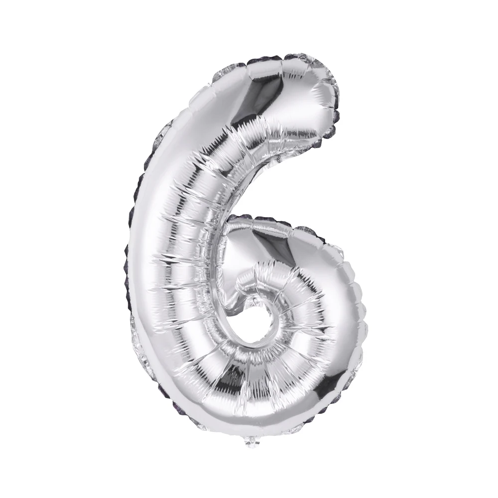 CARRYWON Ballons16 дюймов золотое серебряное число фольгированных шаров цифра воздушный шар День рождения свадьбы украшения день рождения шар - Цвет: Фиолетовый