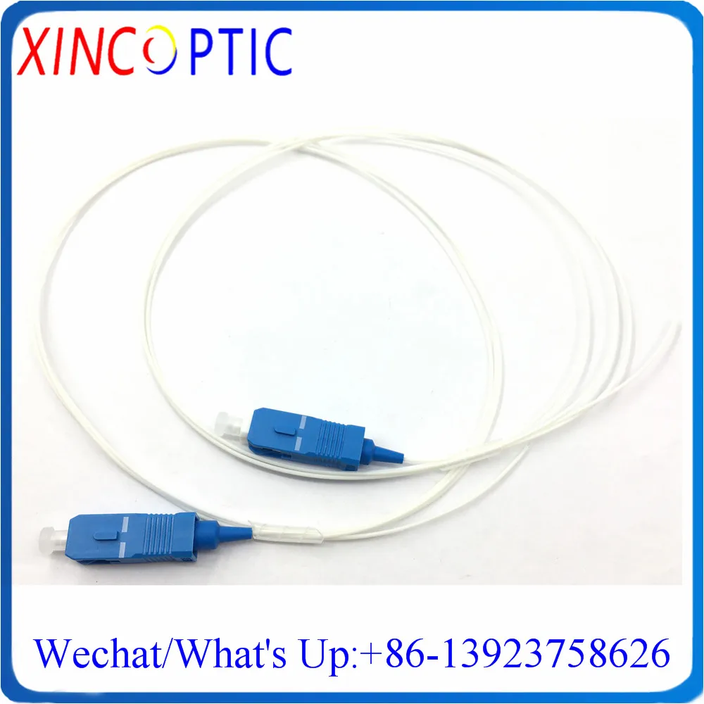 

50Pcs/Lot,SC/UPC SCAPC 1.5M Simplex SX SM MM OM1 OM2 OM3 50/125 62.5/125 0.9mm Tight Buffer PVC Jacket,Fiber Optic Pigtail Cable