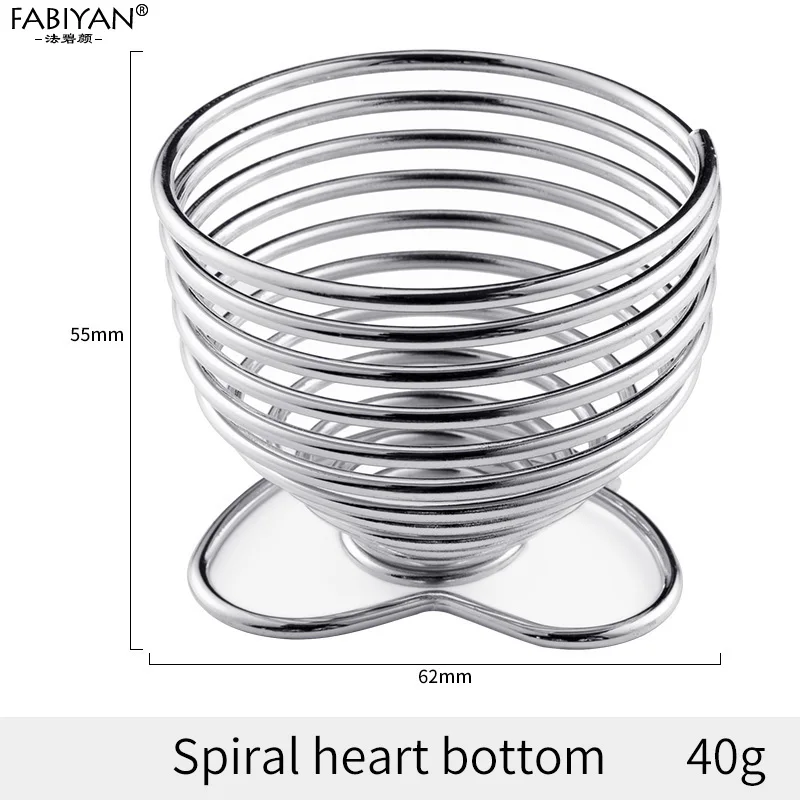 Silver Spiral heart Держатель для косметики, подставка для блендера, 17 стилей, подставка для хранения, подставка для сушки, губка для макияжа, пустые металлические инструменты, 1 шт - Цвет: Silver Spiral heart