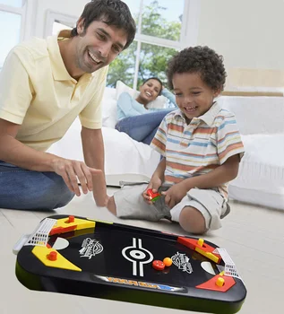 

[Funny] Desktop Battle 2 in 1 ice hockey game mini hockey table Soccer Board Game family parent-child interactive Toy kids gift