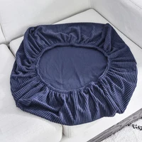 Sofa Seat Cushion Cover Elastic Solid Color Pets Kids Furniture Protector Polar Fleece Stretch Washable Removable Slipcover 2