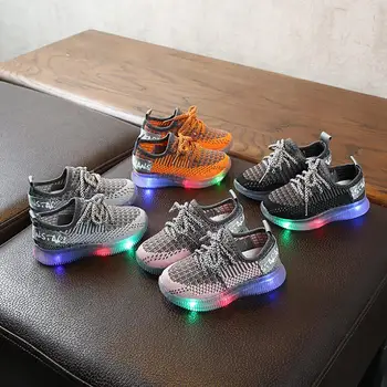 

2020 Kid Shoes Children Boys Glowing Sneakers Led Shoes for Kids Light Up Sneakers for Boys Sneakers with Glowing Soles