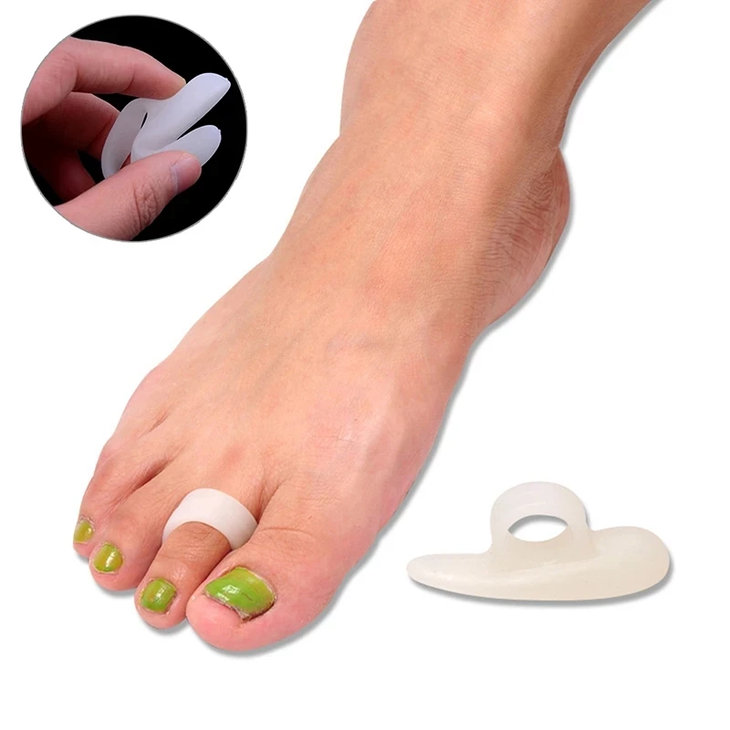 

6Pcs=3Pairs Silicone Toe Separator Hallux Valgus Corrector Foot Care Pedicure Finger Straightener Orthopedic Hammer Protector