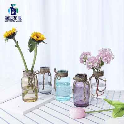 Цветные Яркие летние вазы свежая простая современная цветная Маленькая ваза