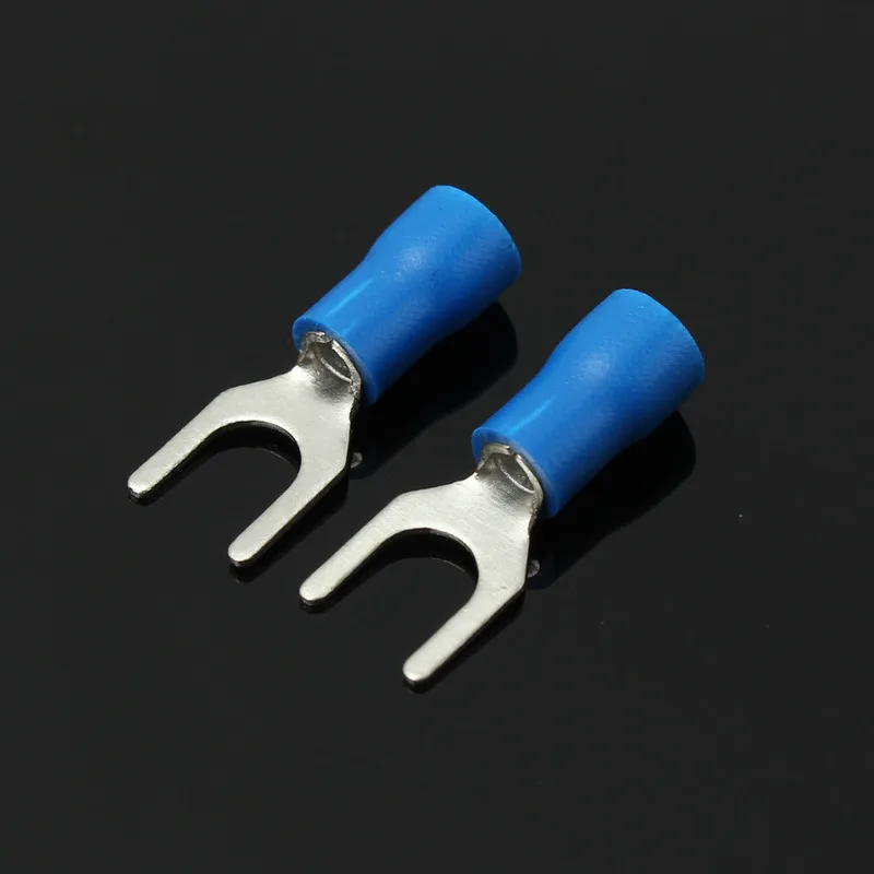 25 шт. синий изолированный вилка провода разъем электрические обжимные клеммы 1,5-2,5 мм 16-14AWG 6,4 м 5,3 мм 4,3 мм 3,2 мм