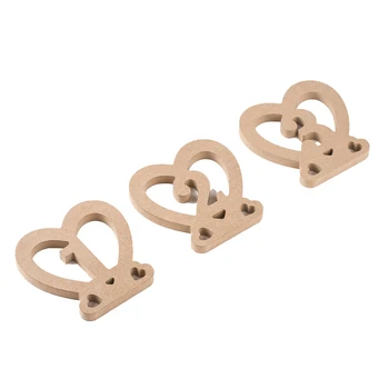 

10pcs Mini Size Wooden Hearts Craft Love Hollow Number 1-10 Plate For Wedding Party Decoration Wedding Seats Signs