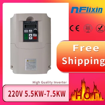 

VFD 220V single phase input 220V three phase output 4KW/5.5KW frequency inverter