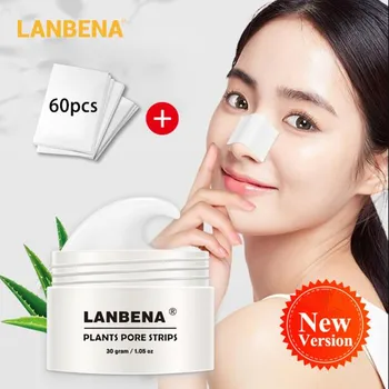 

LANBENA Face Mask From Black Dots Black Head Remover Black Mask With Hyaluronic Acid Aloe Vera Skin Care Shrink Pore Deep Clean