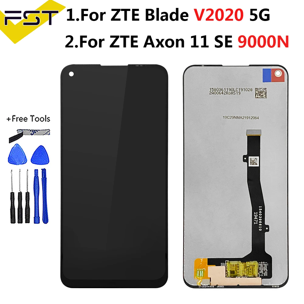 ЖК-дисплей с сенсорным экраном для ZTE BLADE V2020 5G / Axon 11 SE 9000N, дигитайзер стекла, ЖК-дисплей для V2020 Smart LCD ZTE 8010