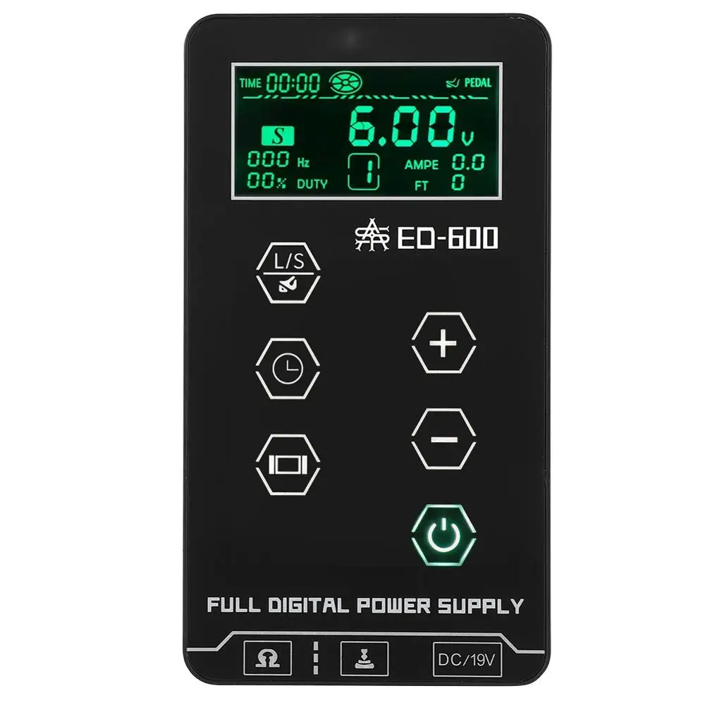 

110V-240V Touch Screen Tattoo Power Supply DC Connector Voltage Adjustable Body Art Tattoo Machine Fitting With Bracket Portable