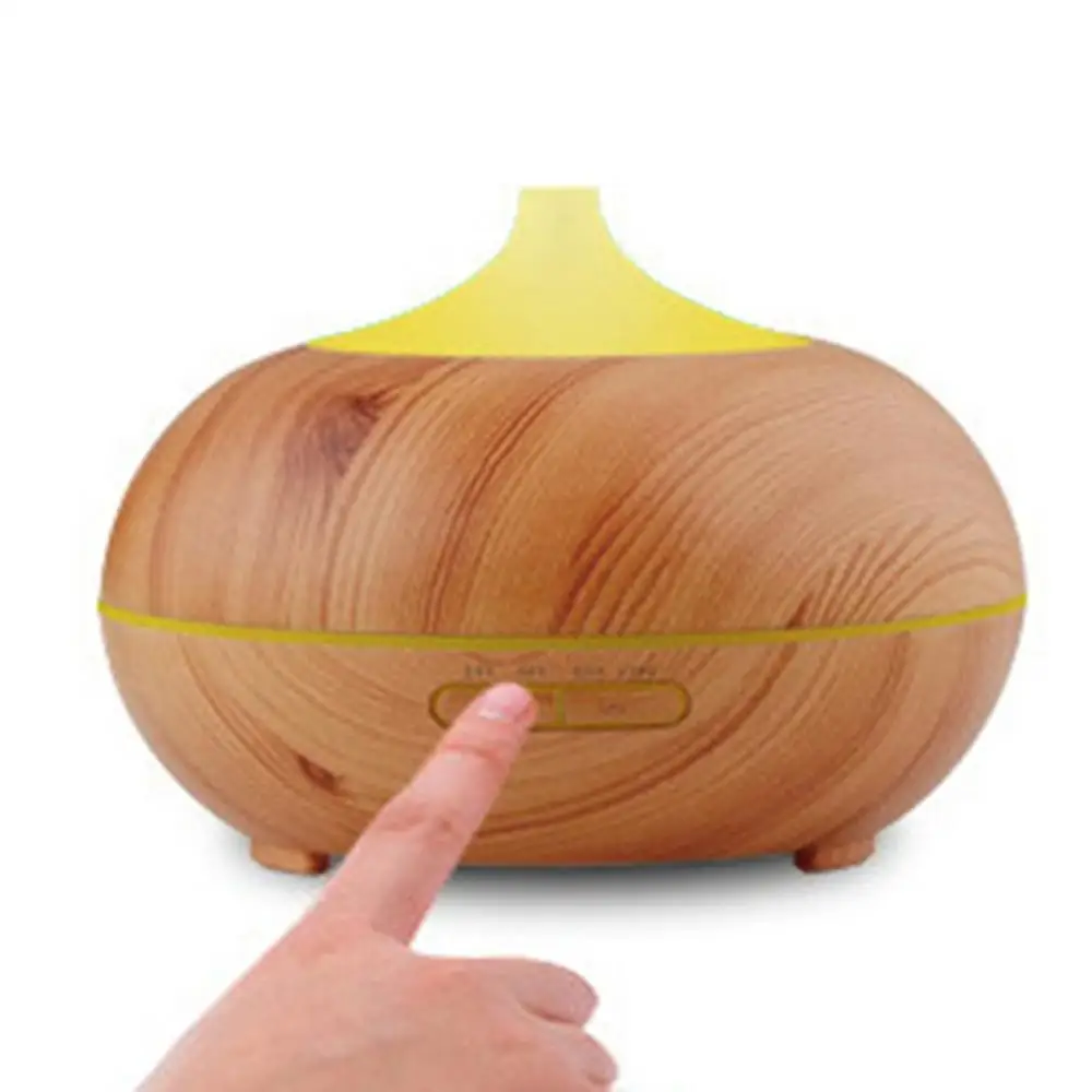 

Round Hotel Wood Aromatherapy Machine Home Silent Humidifier Bar Diffuser Wood Grain Essential Oil Diffuser
