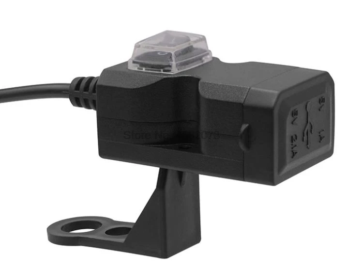 Через DHL или Fedex 50 шт двойной USB порт водонепроницаемый мотоцикл руль зарядное