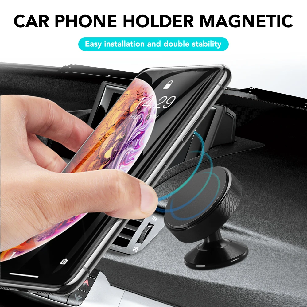 Универсальный магнитный автомобильный держатель для мобильного телефона с