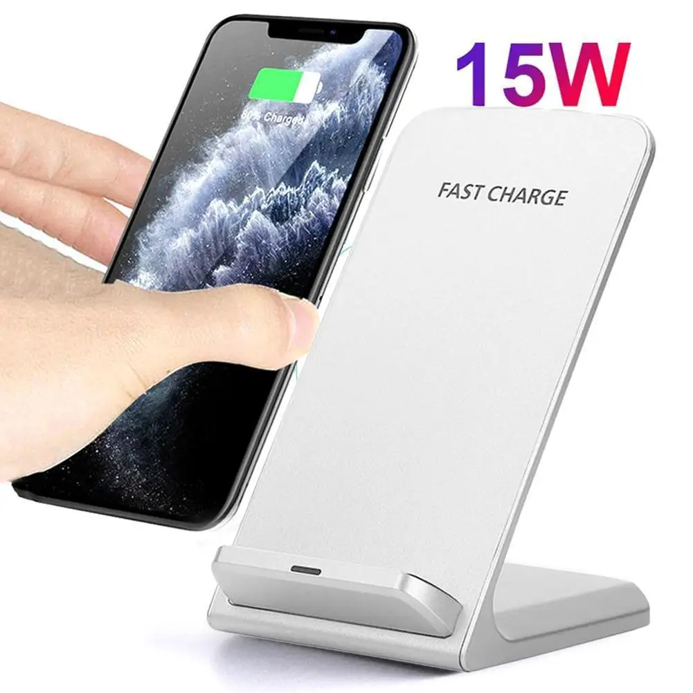 

15W Qi Wireless Charger Charging Pad For iPhone 11 S9 8 MAX S10 Samsung XR XS S8 Q3A4