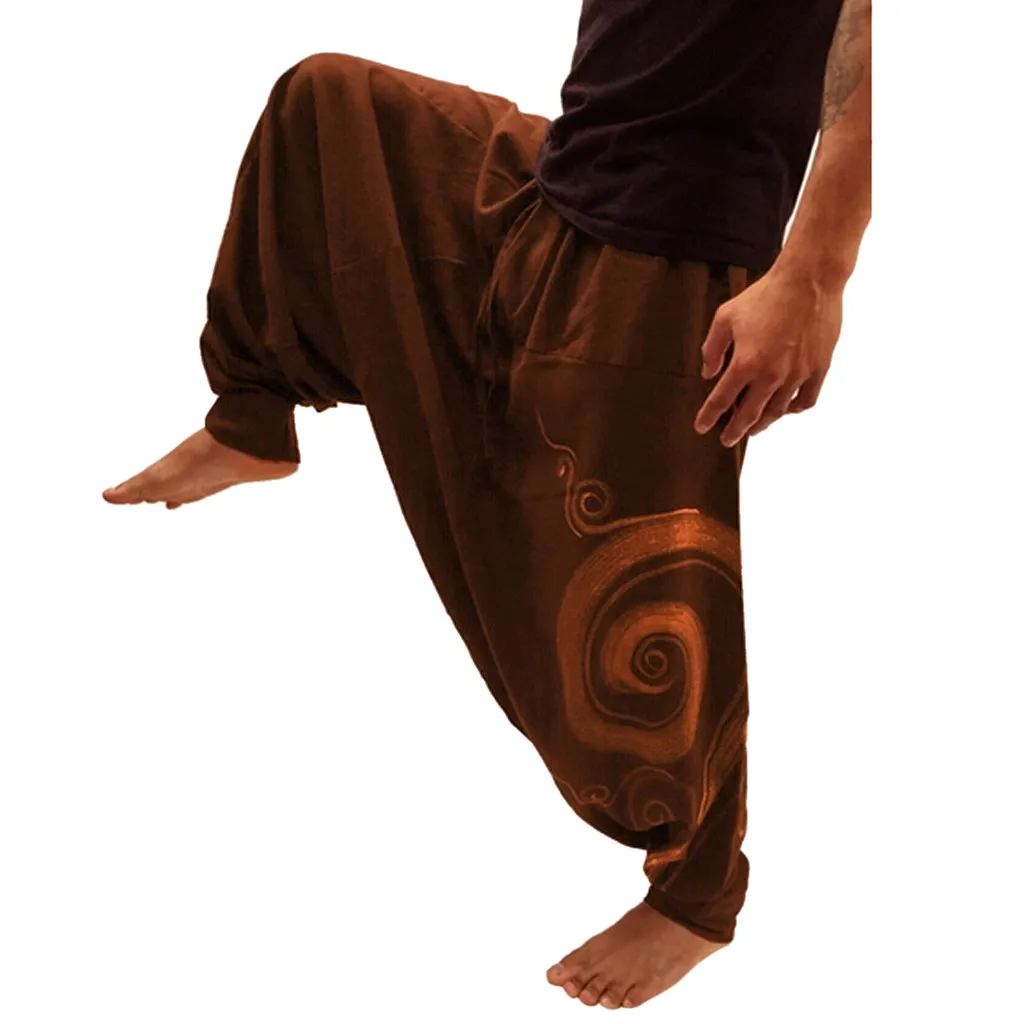 Мужские шаровары Hmong мешковатые хип-хоп мужские брюки Pantalon Hombre брюки широкие ноги в этническом стиле брюки Беговые брюки в повседневном стиле мужские брюки X8
