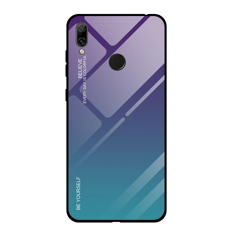 Роскошный чехол для телефона из закаленного стекла для huawei Y9 Y7 Y5 Y6 Prime Y7 Y6 Y5 Prime защитный чехол для задней крышки - Цвет: 03