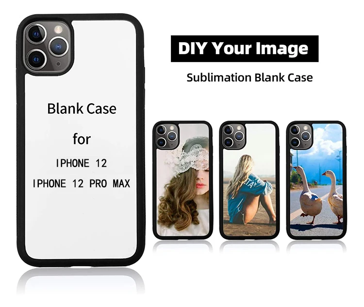 2d Резиновый термополиуретановый сублимационный чехол для iphone 12 pro mini 7 8 XS / XR Max с