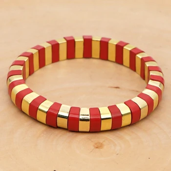 

Shinus Enamel Tile Bracelet Bangle Femme Bracelets For Women Bohemian Summer Bileklik Pulsera Mujer 2020 New Trendy Jewelry
